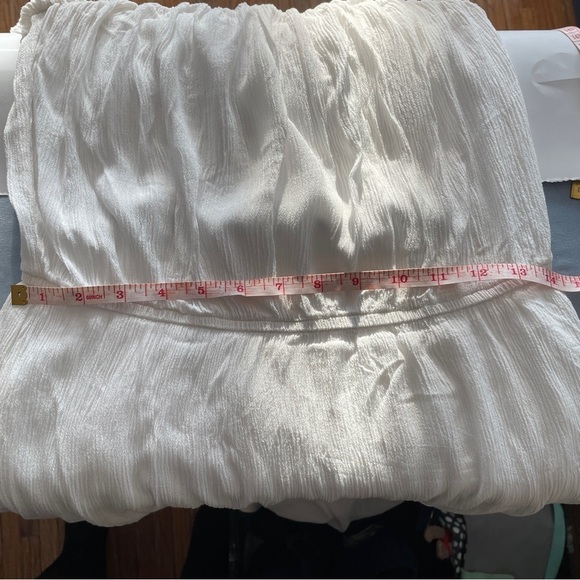 Garage white strapless layered maxi dress size medium - Picture 12 of 13